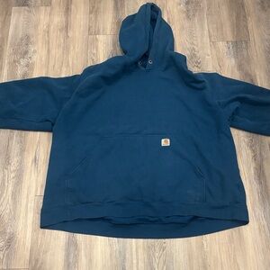 Carhartt Men's Teal Hoodie Sweater